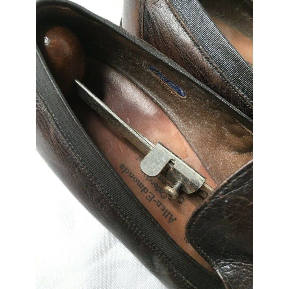 Allen Edmonds "Biscayne" cordovan leather tasseled dress loafers shoe brown US13 - Picture 6 of 16
